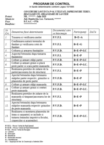 Program control faze determinante